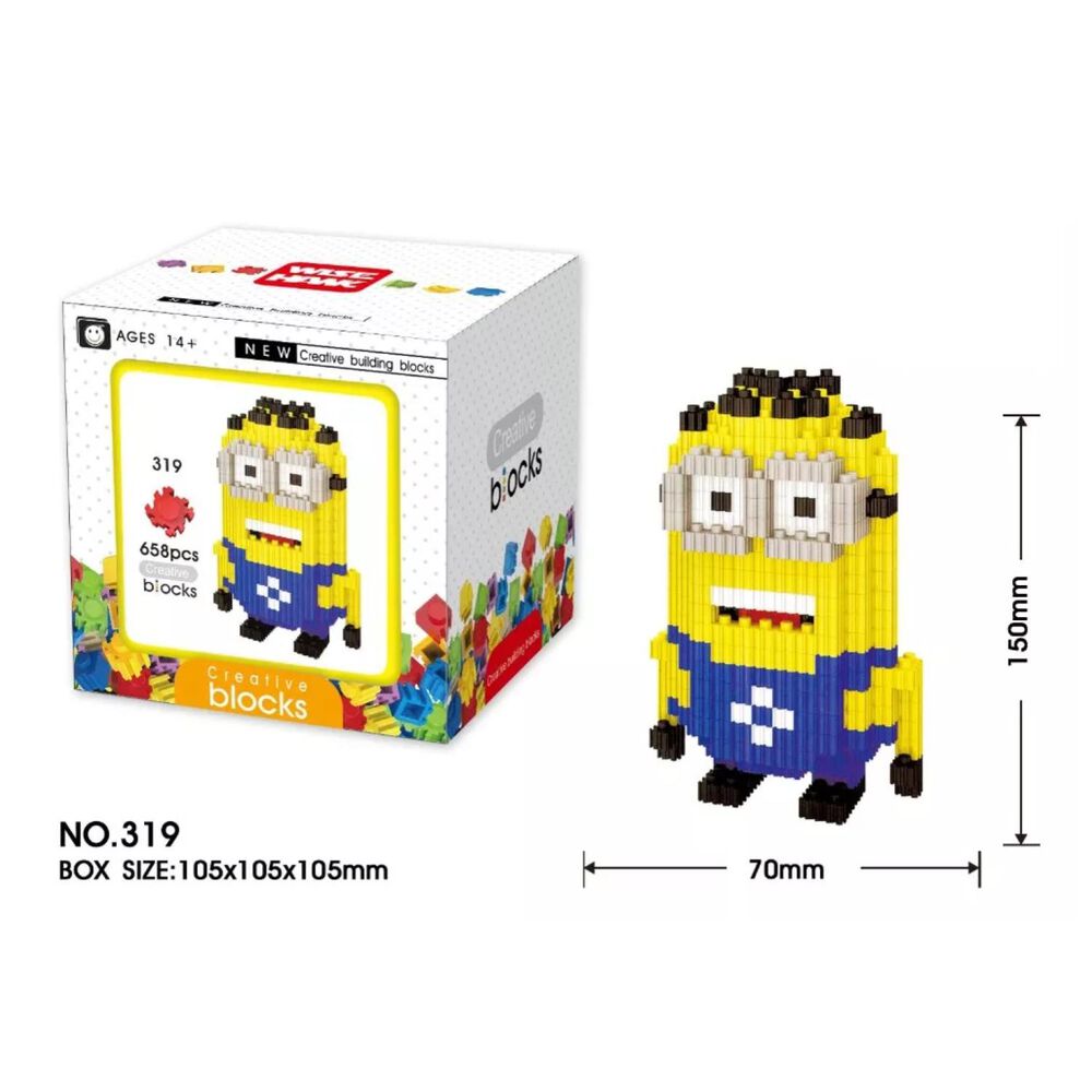 Juguete Figura Armable Minions Bloques image number 1.0