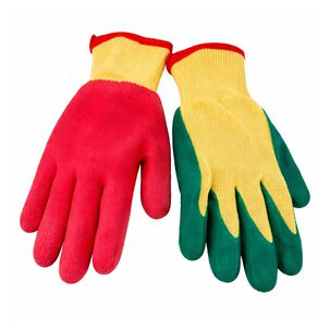 Guante Palma Goma Grueso Jardin Jardineria Verde Talla M