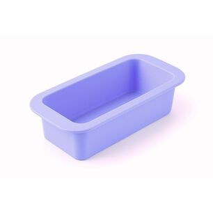 Molde De Silicona Queque Rectangular Lila Para Hornear Pan