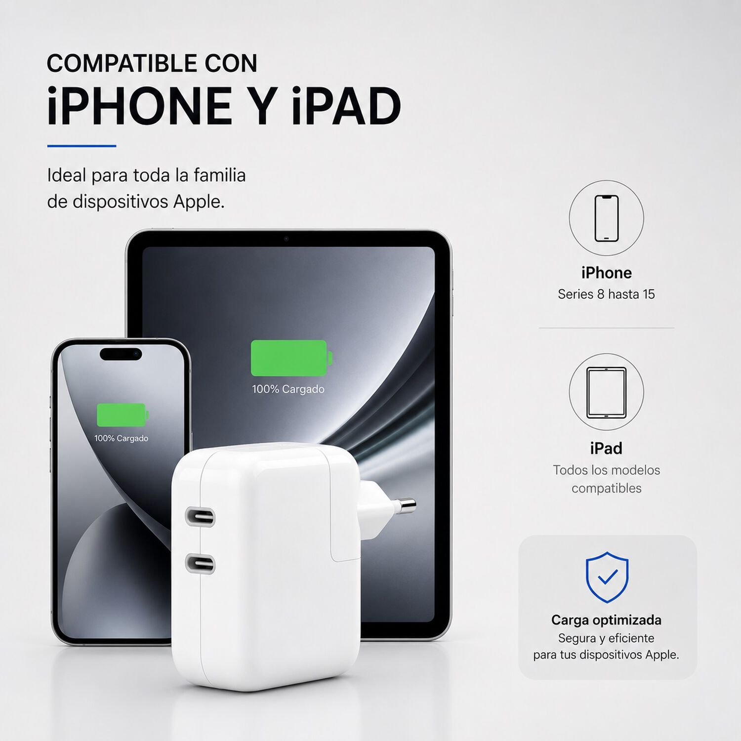 Adaptador Usb-c Doble Puerto 35w Compatible Iphone Ipad image number 3.0