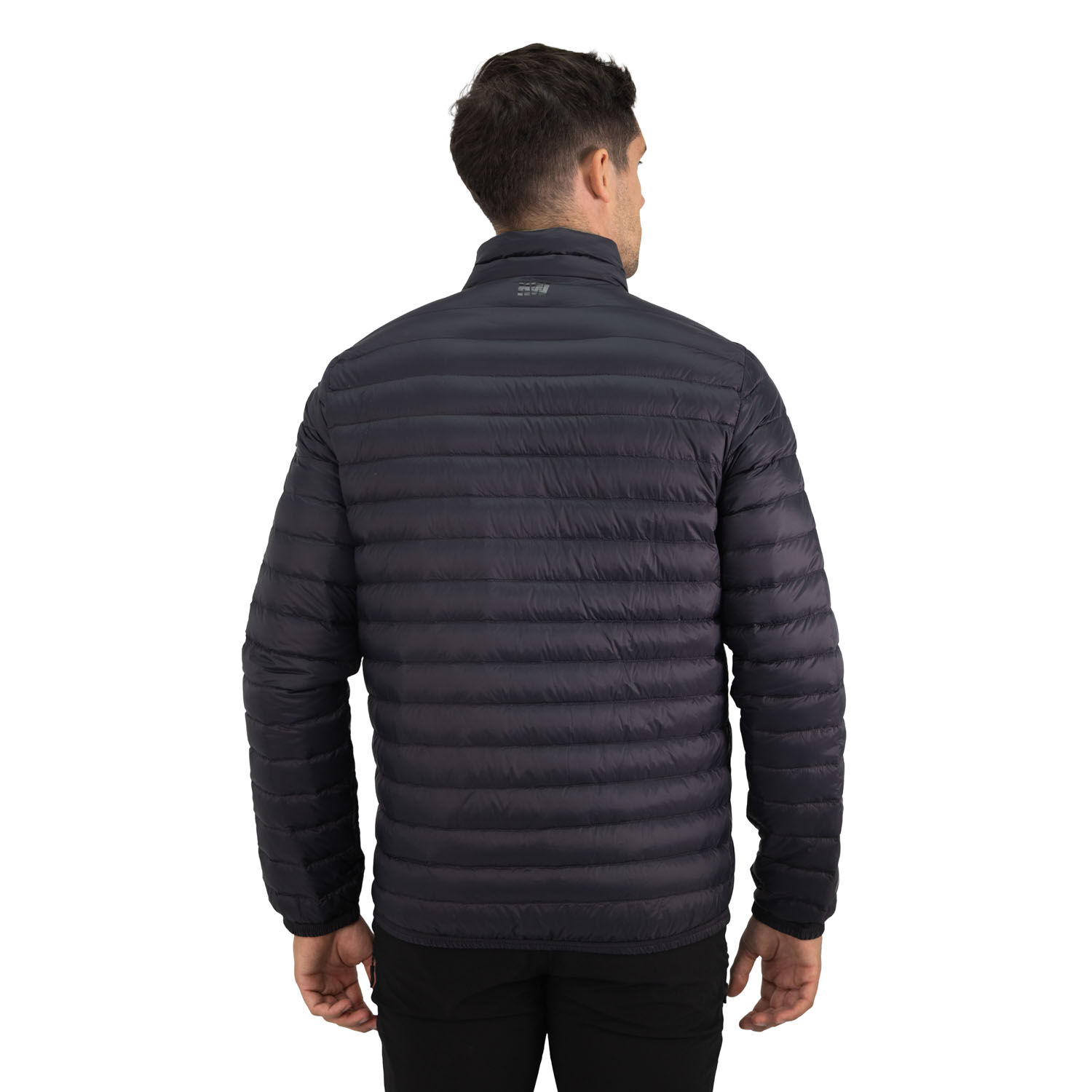 Parka Pluma Hw Goose Reversible Negro/verde Oliva image number 1.0