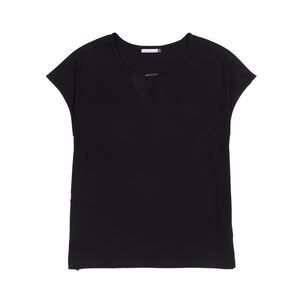 Polera Lisa Manga Corta Cuello V Mujer Lesage