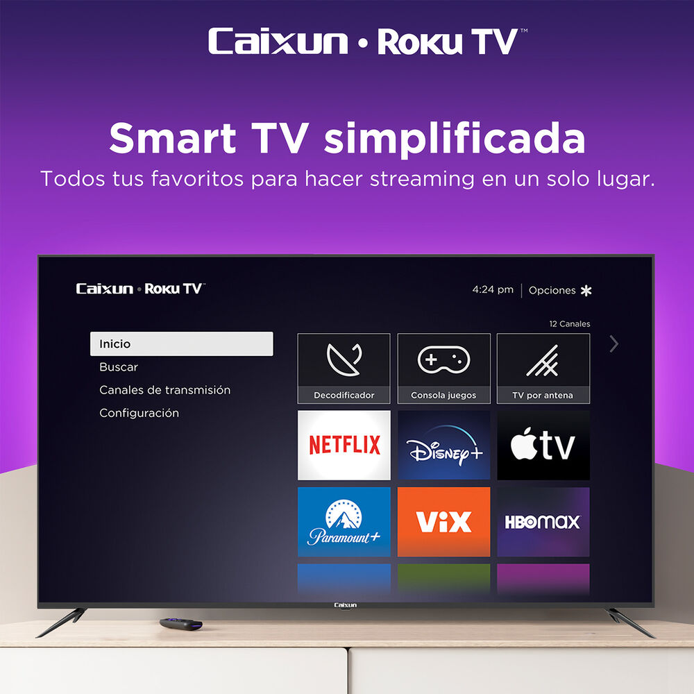 Caixun - Smart Tv Led 43 " 4k Ultra Hd Roku image number 2.0