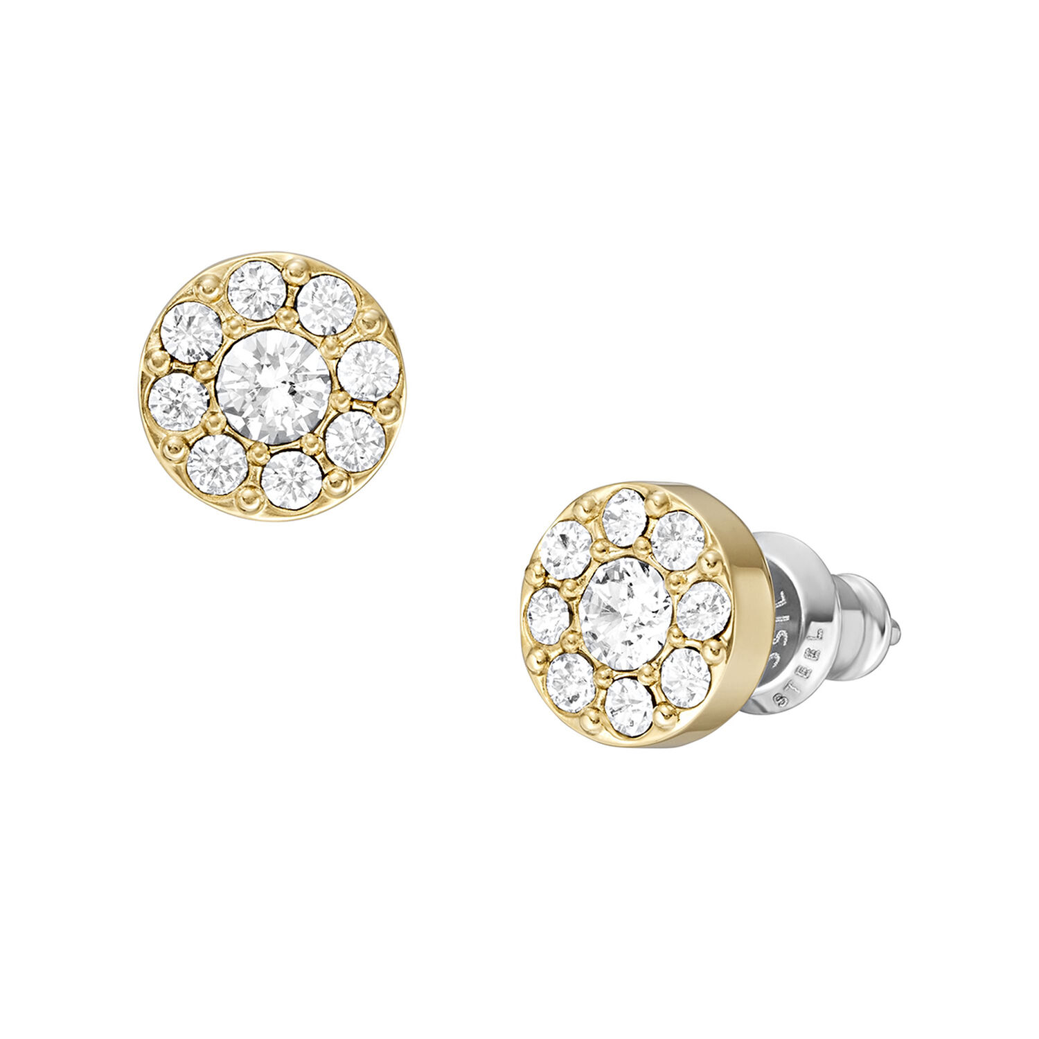 Aros Fossil Jf04375710 Dorado Mujer image number 1.0
