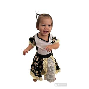 Vestido De Huasa Ni&ntilde;a Talla 2