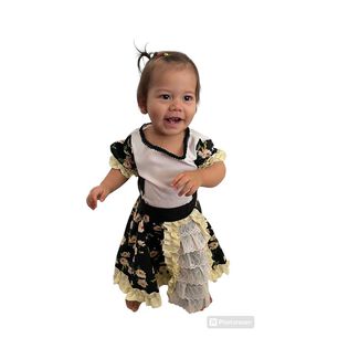 Vestido De Huasa Ni&ntilde;a Talla 2