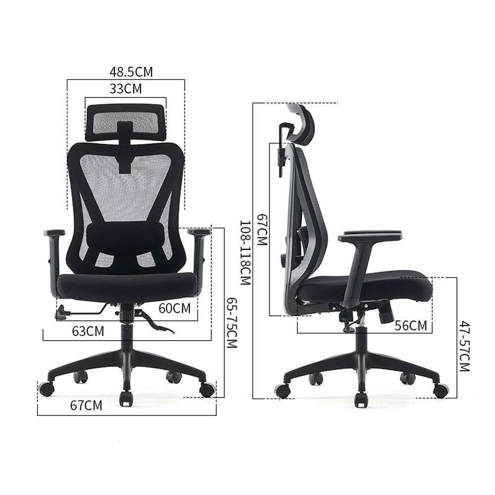 Silla Ejecutiva Ergonómica Krone Orion Con Soporte Lumbar image number 4.0