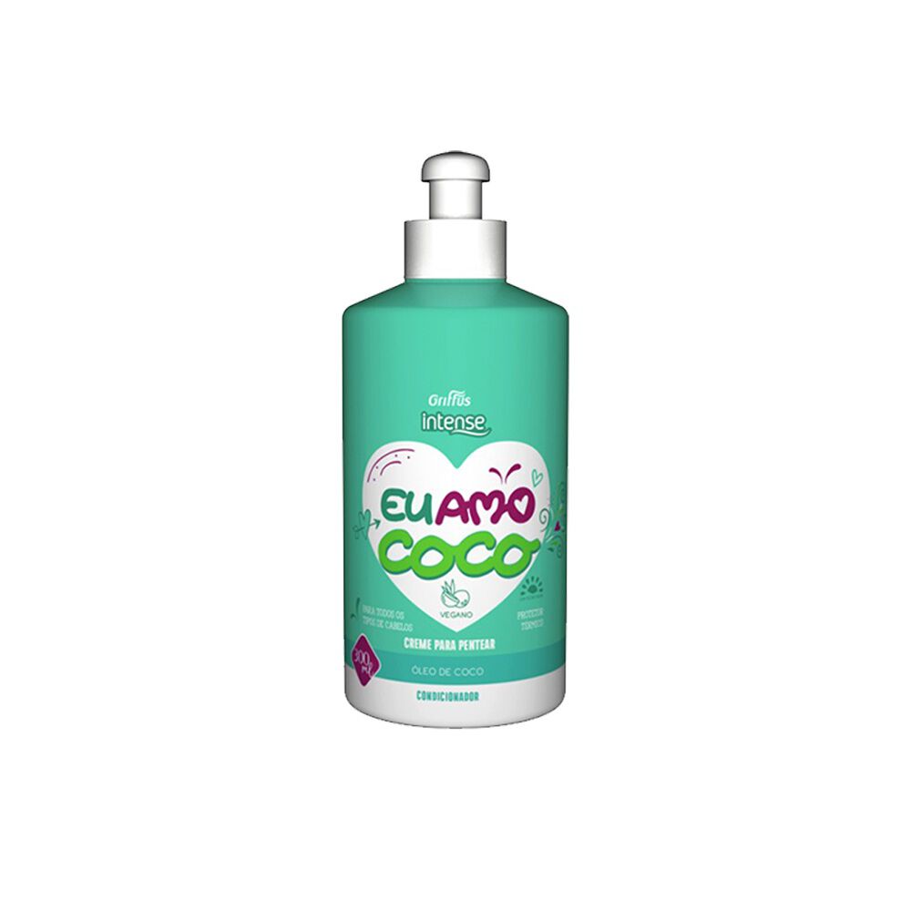 Crema Para Peinar Eu Amo Coco 300ml Griffus image number 0.0
