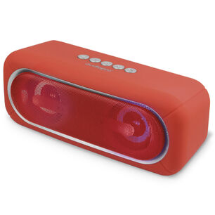Parlante Bluetooth Con Iluminaci&oacute;n Rgb Color Rojo - Ps