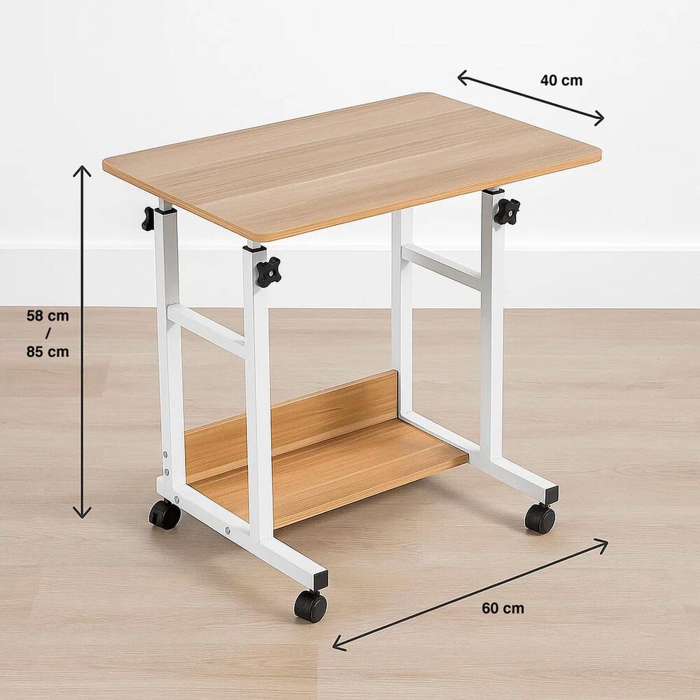 Mesa Escritorio Para Computador Ajustable 2.0 - Roble image number 3.0