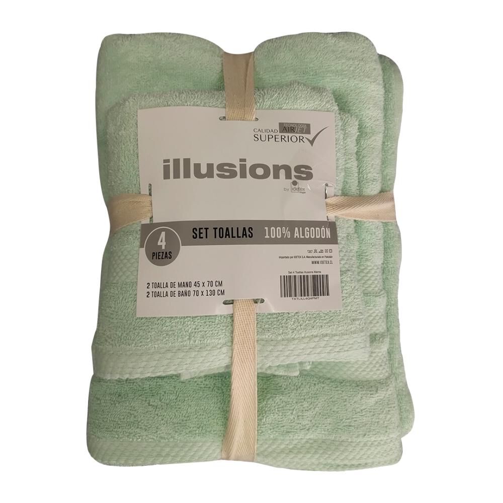Juego De Toallas Illusions Turquesa image number 2.0