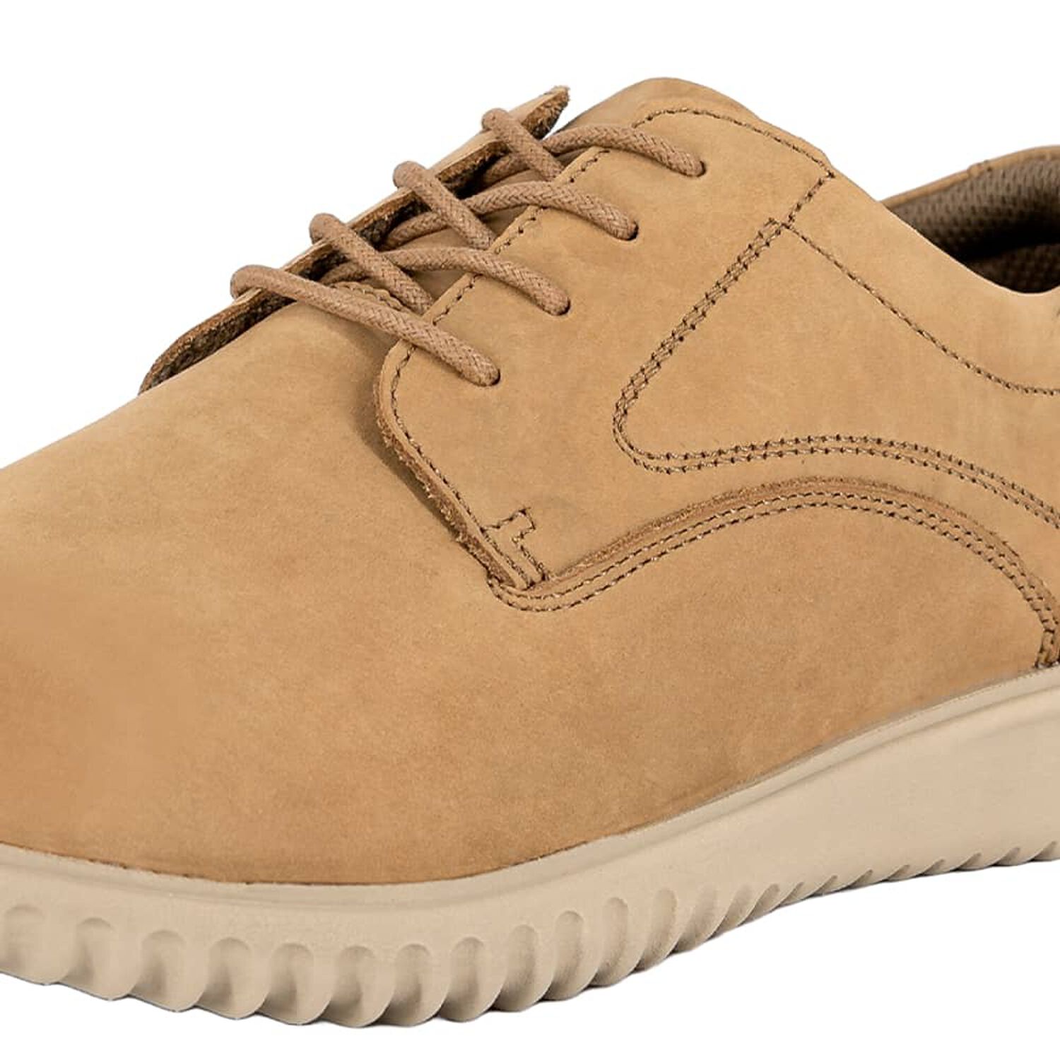 Zapato De Cuero Casual Pikes Khaki London Adixt image number 3.0