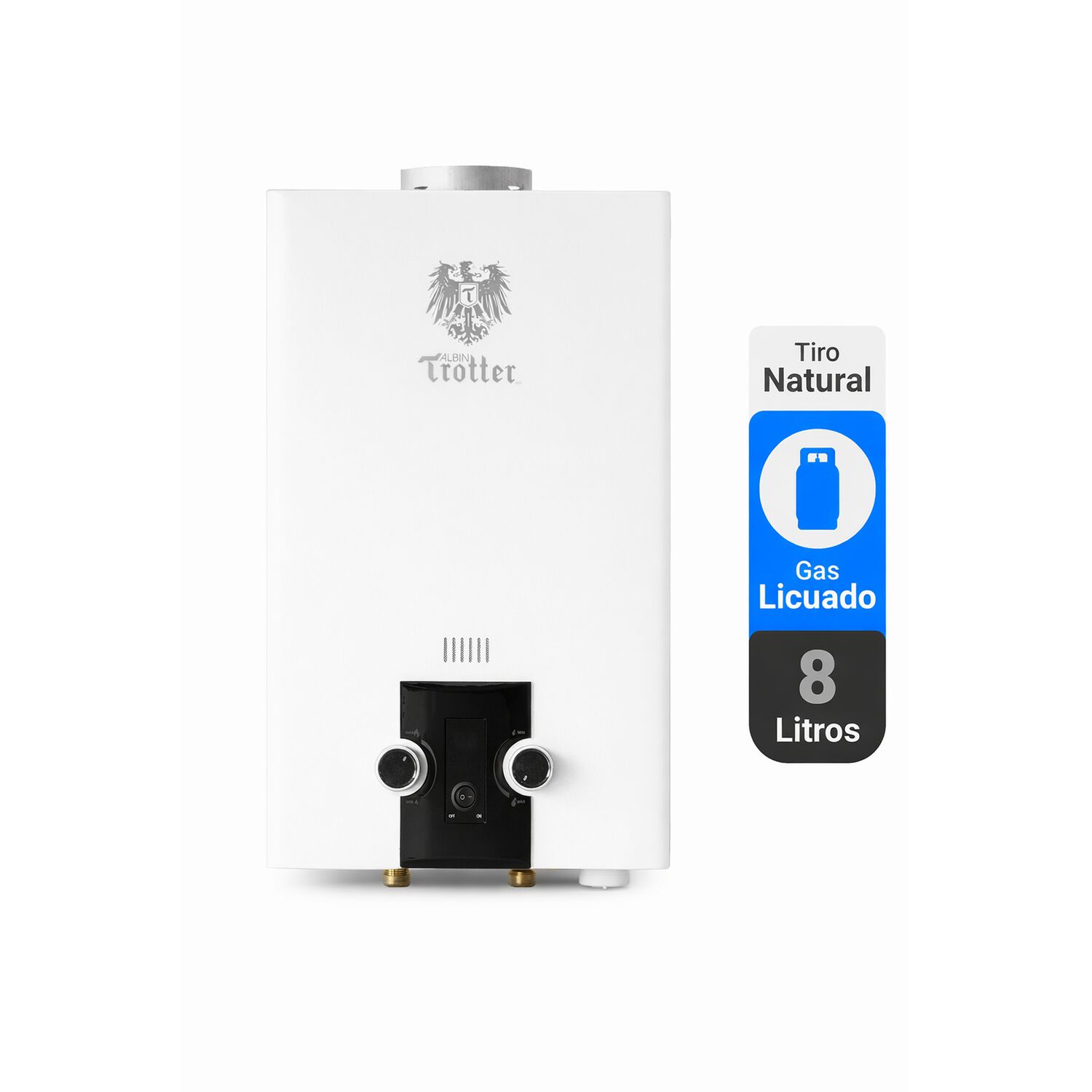 Calefont Albin Trotter 8 Litros Tiro Natural Gas Licuado N24