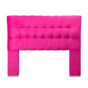 Respaldo Alicante Con Patas Felpa King Fucsia