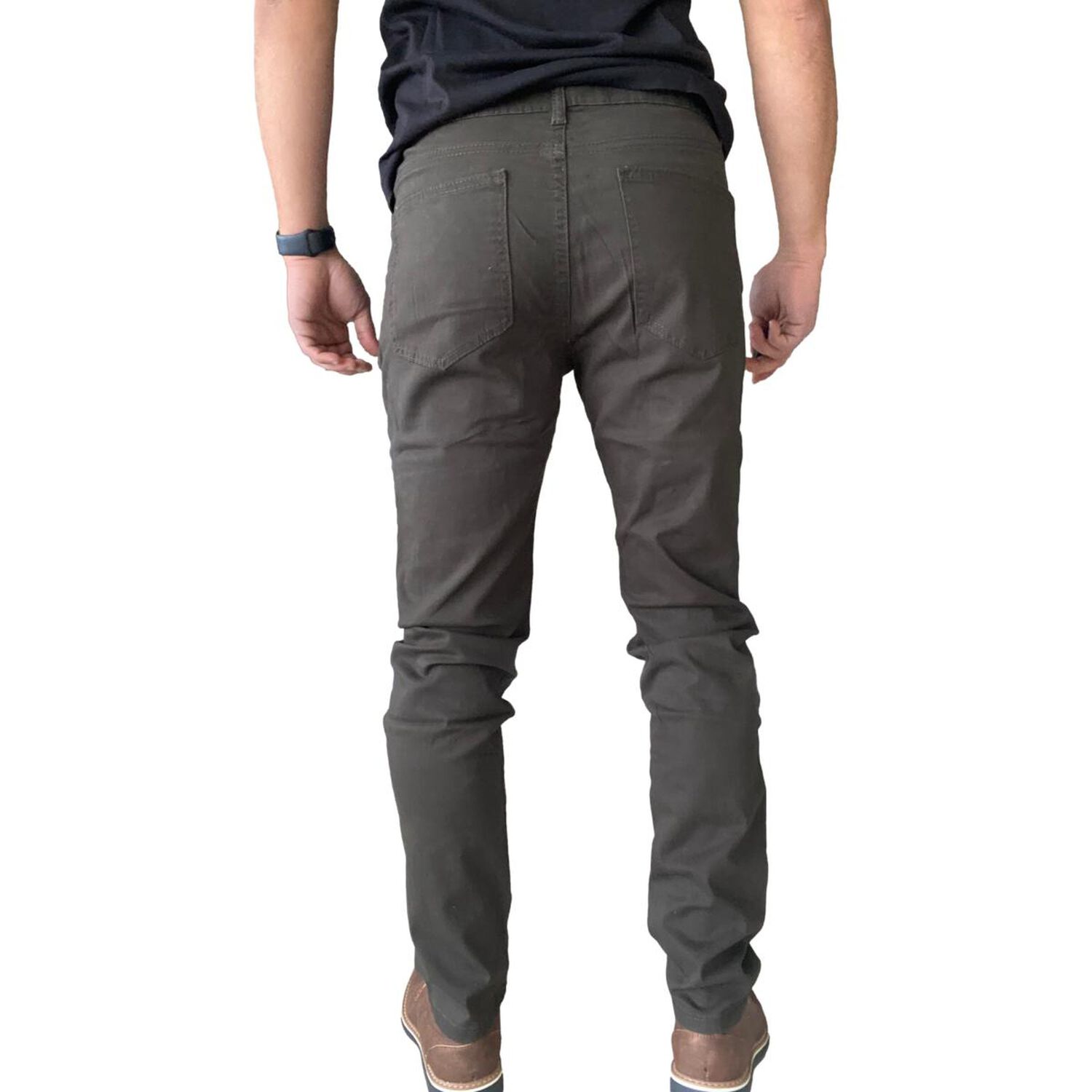 Pantal&oacute;n Tela Elasticado Slim Fit Colores image number 25.0