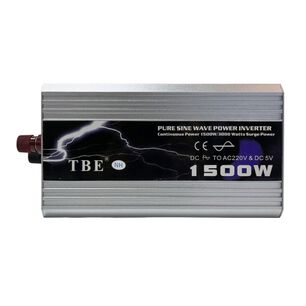 Inversor De Corriente Voltaje 1500w 12v A 220v Auto