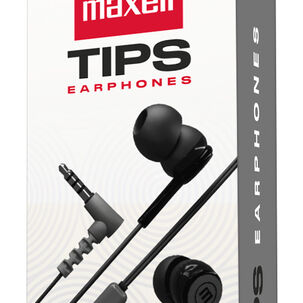Audífonos Maxell In-tips Con Micrófono In Ear Negro