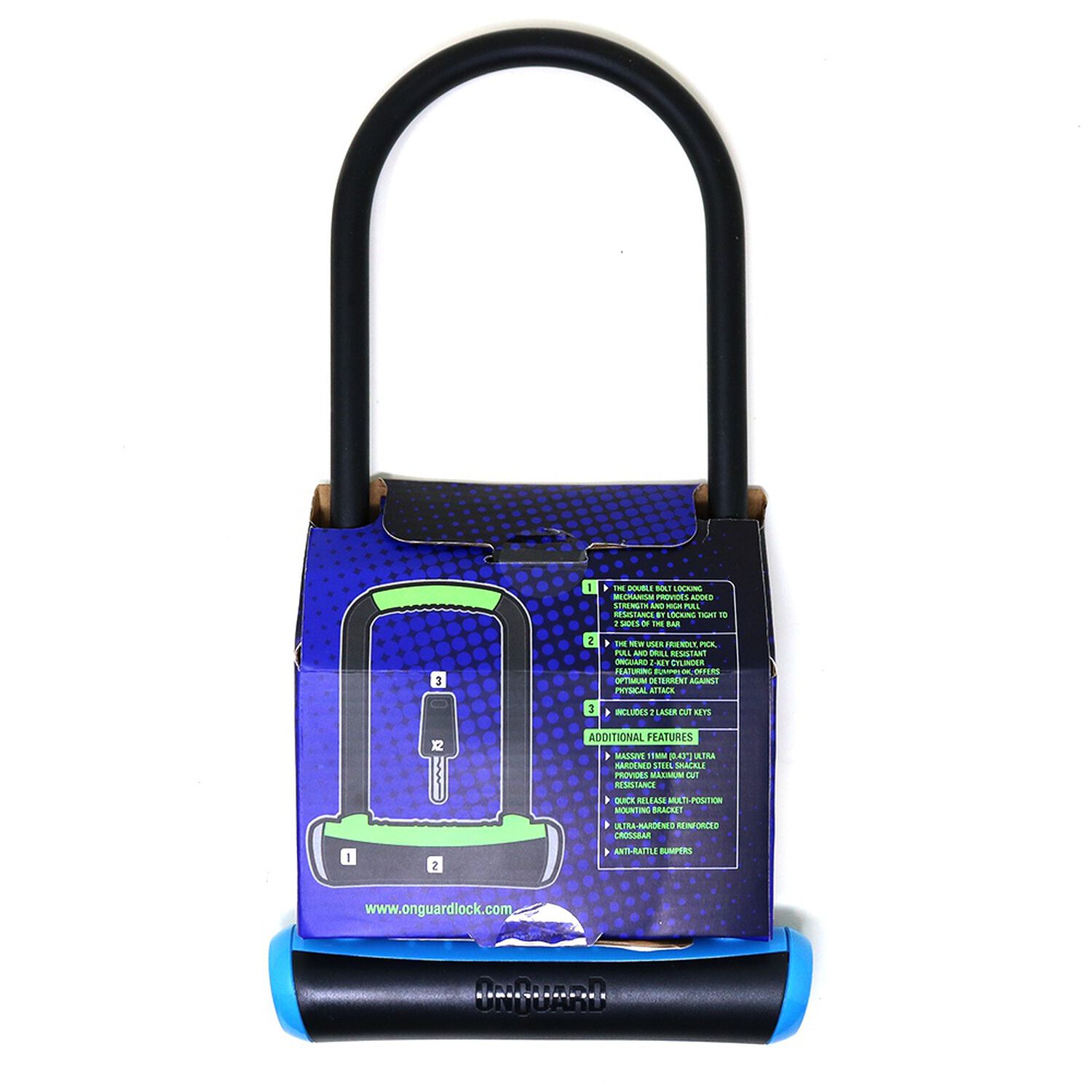 Candado Onguard Llave U-lock Ns Ls 115x292mm image number 4.0