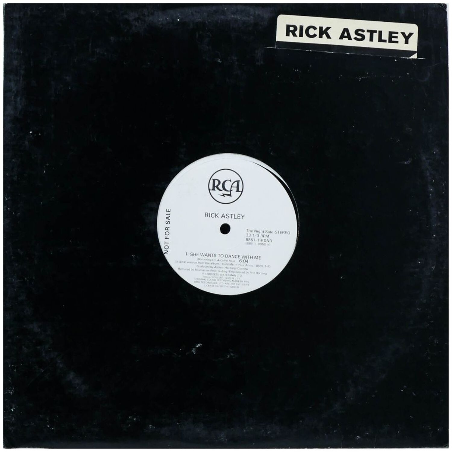 Rick Astley - She Wants To Dance With Me | 12" Maxi Single Usado image number 0.0