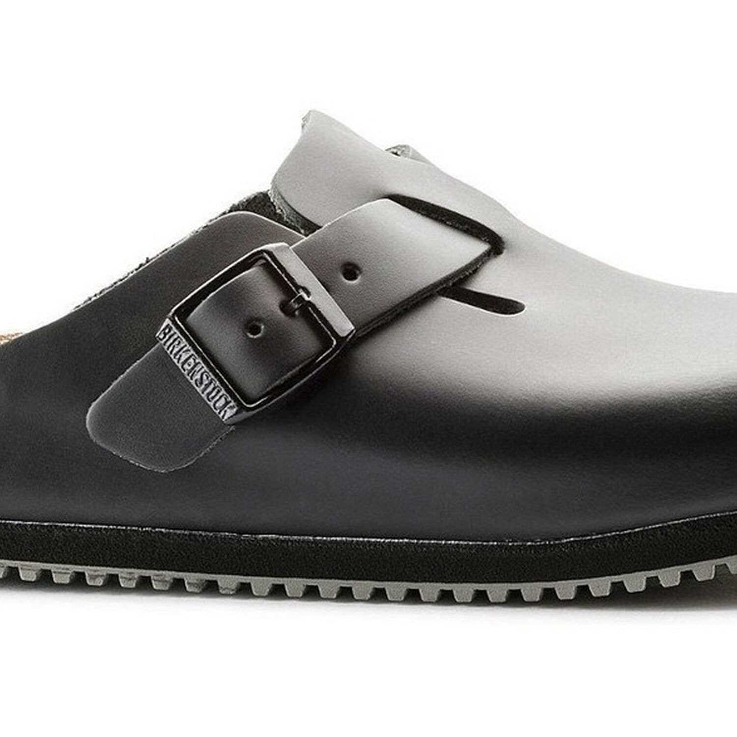 Zapato Zueco Cocina Birkenstock Boston Cuero Antideslizante image number 4.0