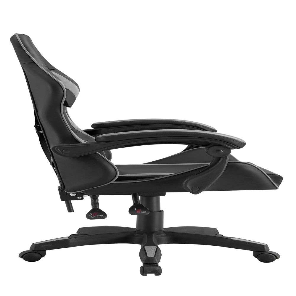 Silla Gamer Pro Tokio Ergonomica Reclinable Color Gris Bmg-17g Arthome image number 3.0