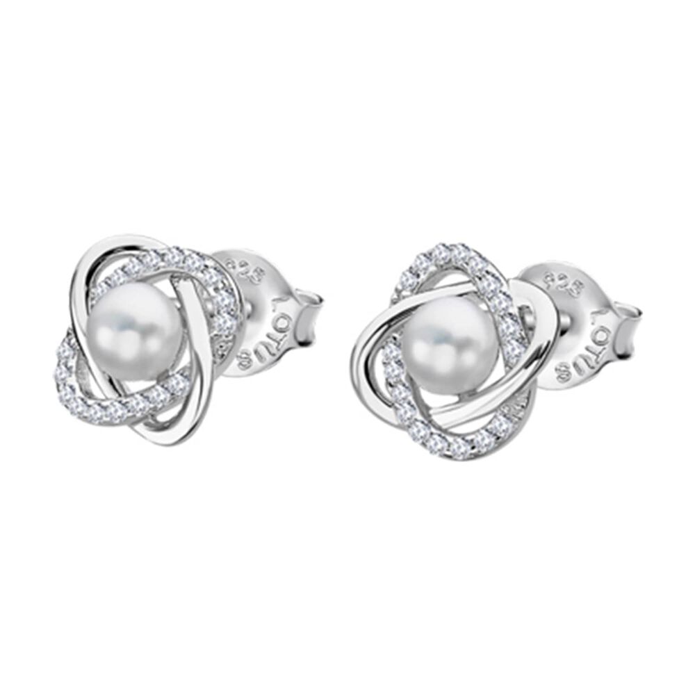 Aros Lp3094-4/1 Lotus Silver Mujer Pearls image number 1.0