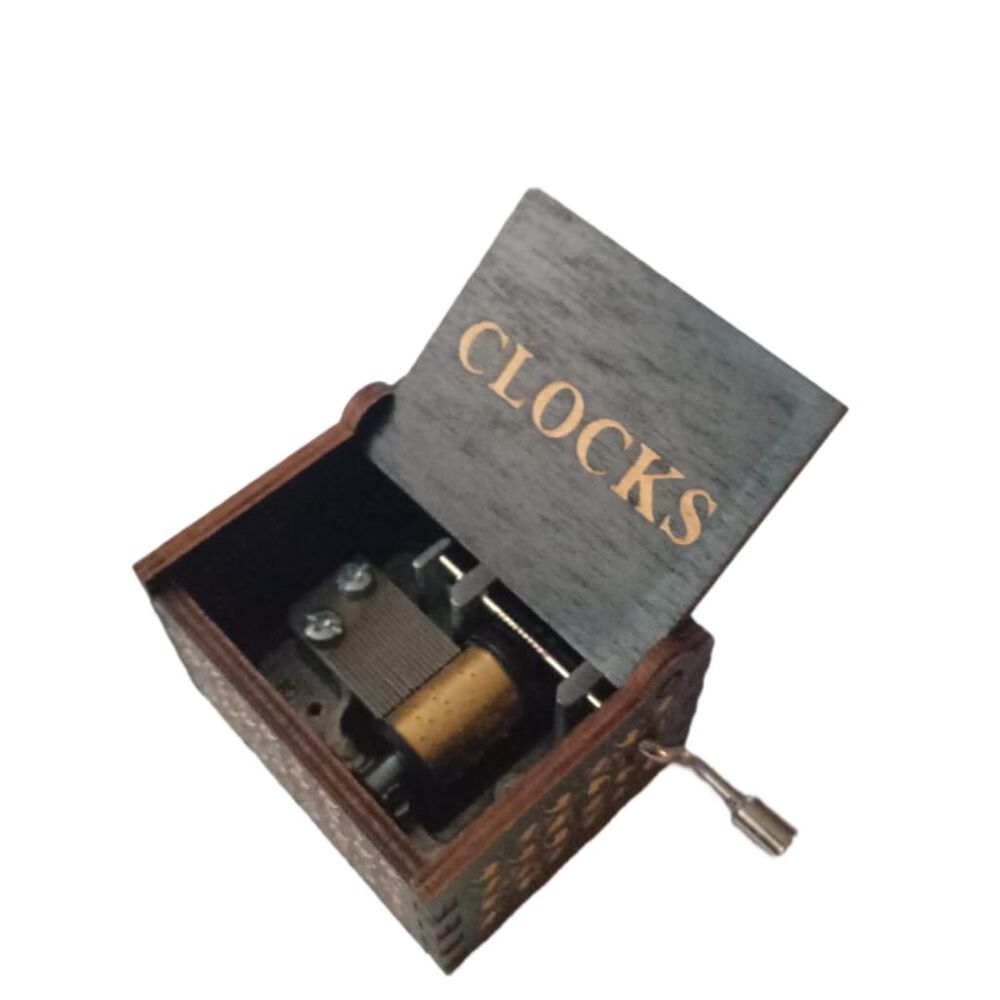 Caja Musical Coldplay Clocks De Madera image number 3.0