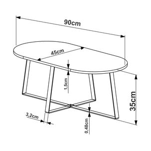 Mesa De Centro Decocasa M C 27941n