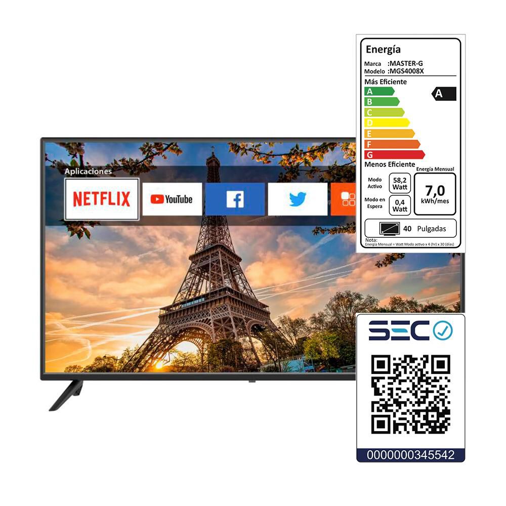 Led Master G Mgs4008x / 40 " / Full Hd / Smart Tv image number 6.0
