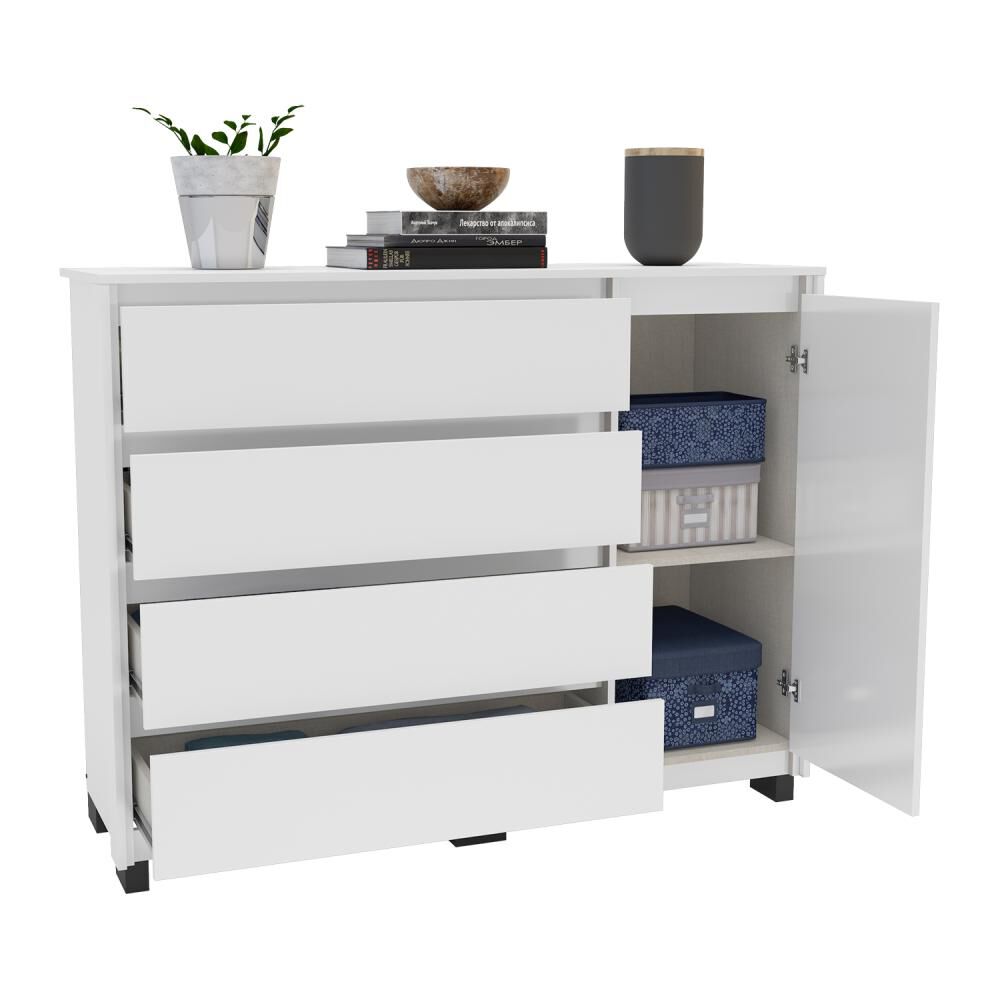 Cómoda Vekka Home Comoda Coimbra / 1 Puerta / 4 Cajones image number 2.0