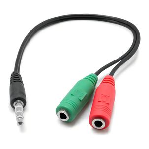 Adaptador De Audio 2 Jack Hembra A Jack 3.5 Macho