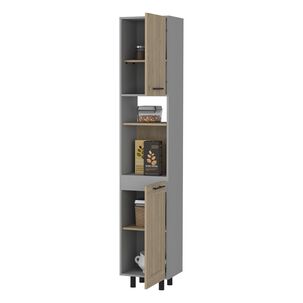Mueble Despensa 2 Puertas Fm-004g Gris