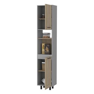 Mueble Despensa 2 Puertas Fm-004g Gris