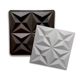 Molde Pl&aacute;stico Yeso Cemento Revestimiento Muros 40x40cm