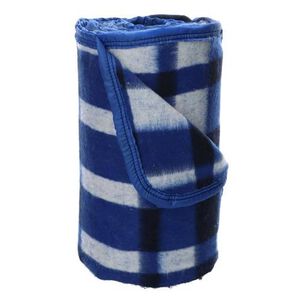 Frazada Andes Escoces Antillanca 1.5 Plaza Azul