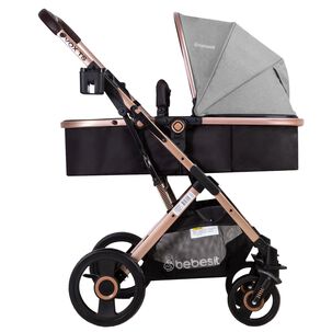 Coche Cuna Paseo Vox Gold Gris Bebesit