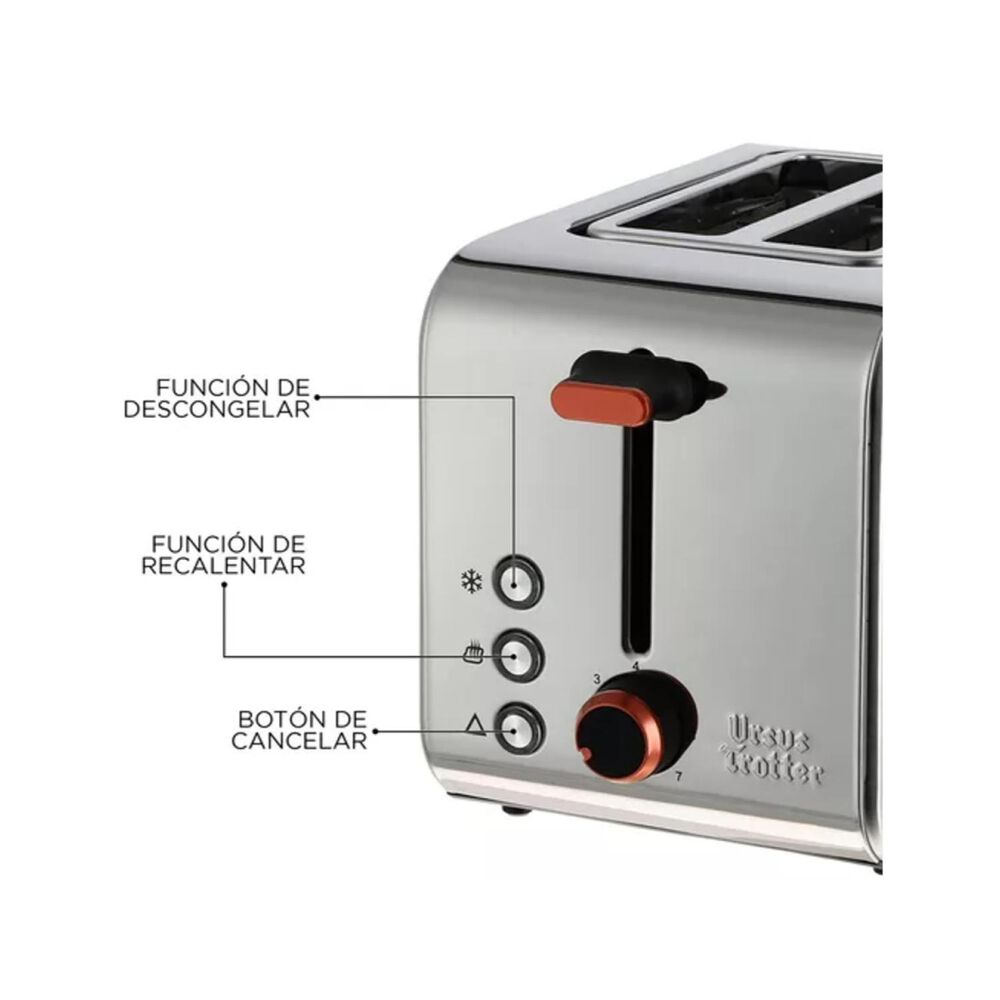 Tostador 2 Panes 7 Temp 850w Ut-eckart2 Ursus Trotter image number 2.0