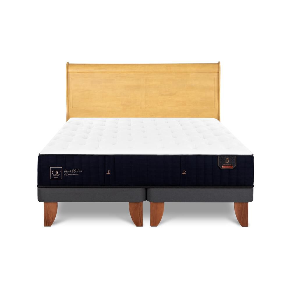 Cama Europea Cic Linea Premium / King / Base Dividida + Respaldo image number 0.0