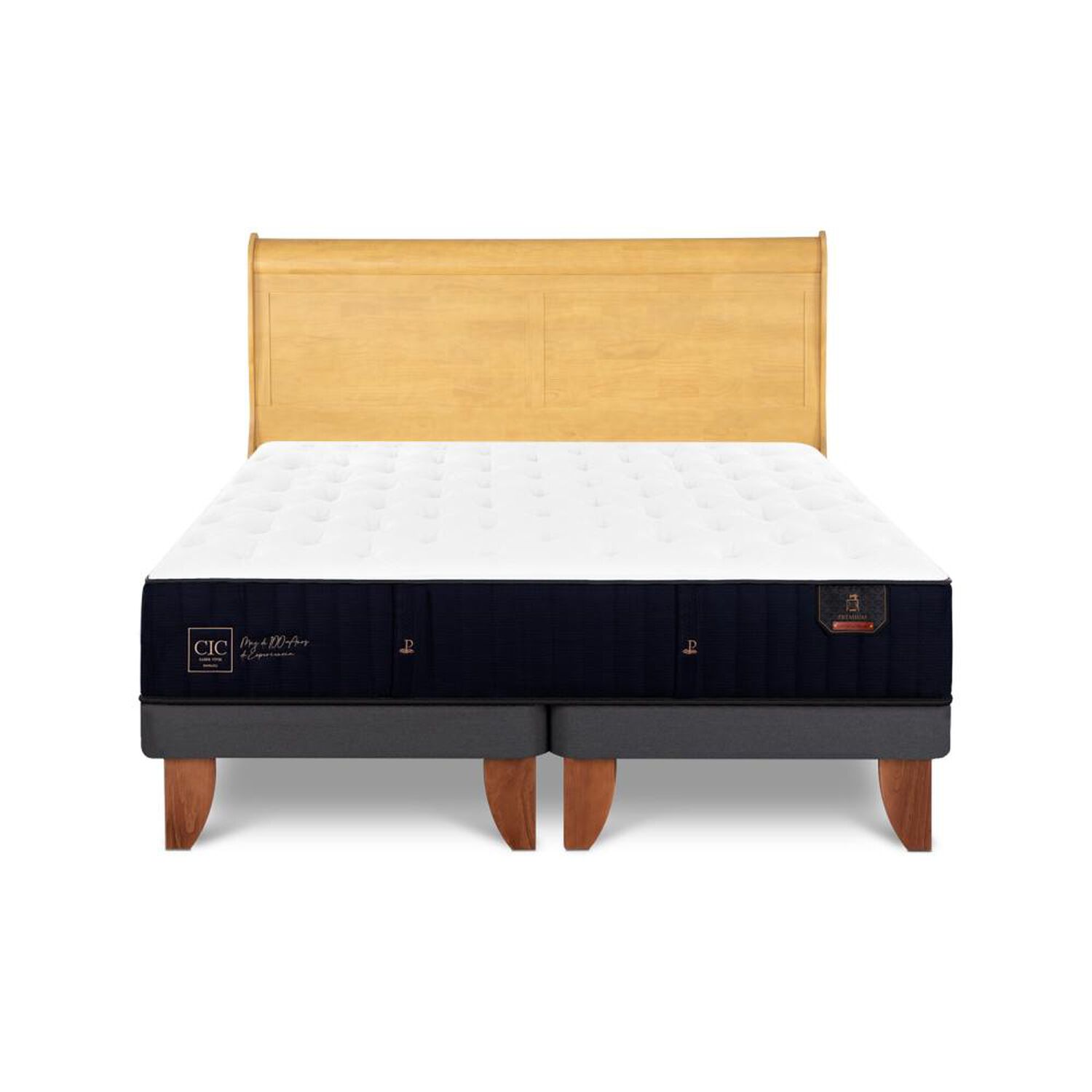 Cama Europea Cic Linea Premium / King / Base Dividida + Respaldo image number 0.0