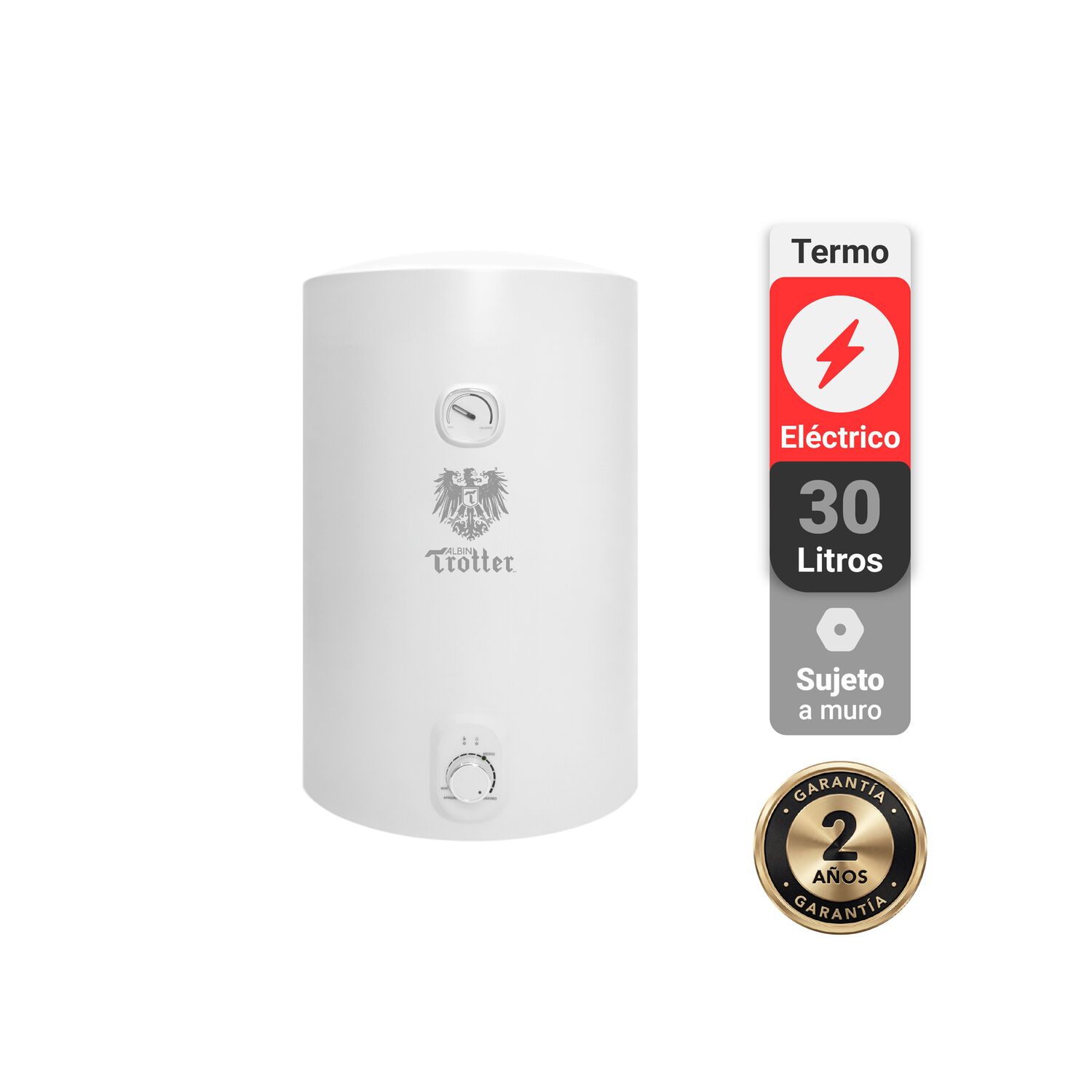 Termo El&eacute;ctrico Albin Trotter 30 Litros 1,5 Kw image number 0.0