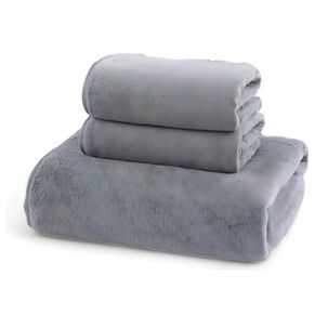 Set De 3 Toallas Gris