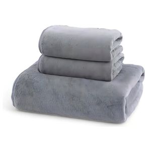 Set De 3 Toallas Gris