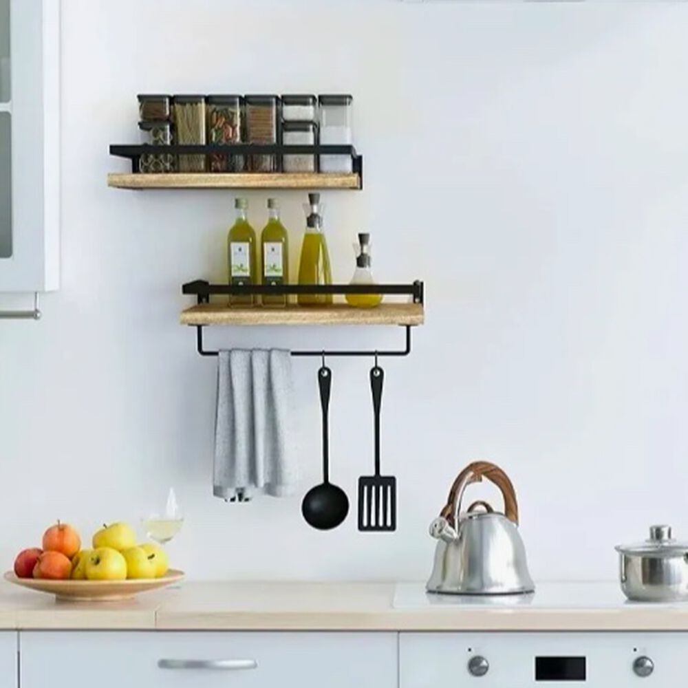 Repisas Flotantes Kit X2 Madera Oscura image number 1.0