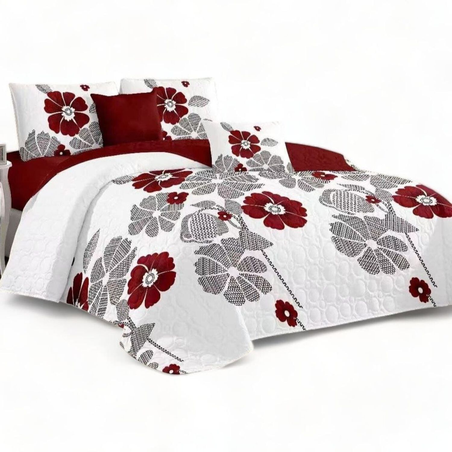 Juego De Sabanas + Cubrecama King + 2 Funda De Almohada Cobertor Verano Qs-5 image number 0.0