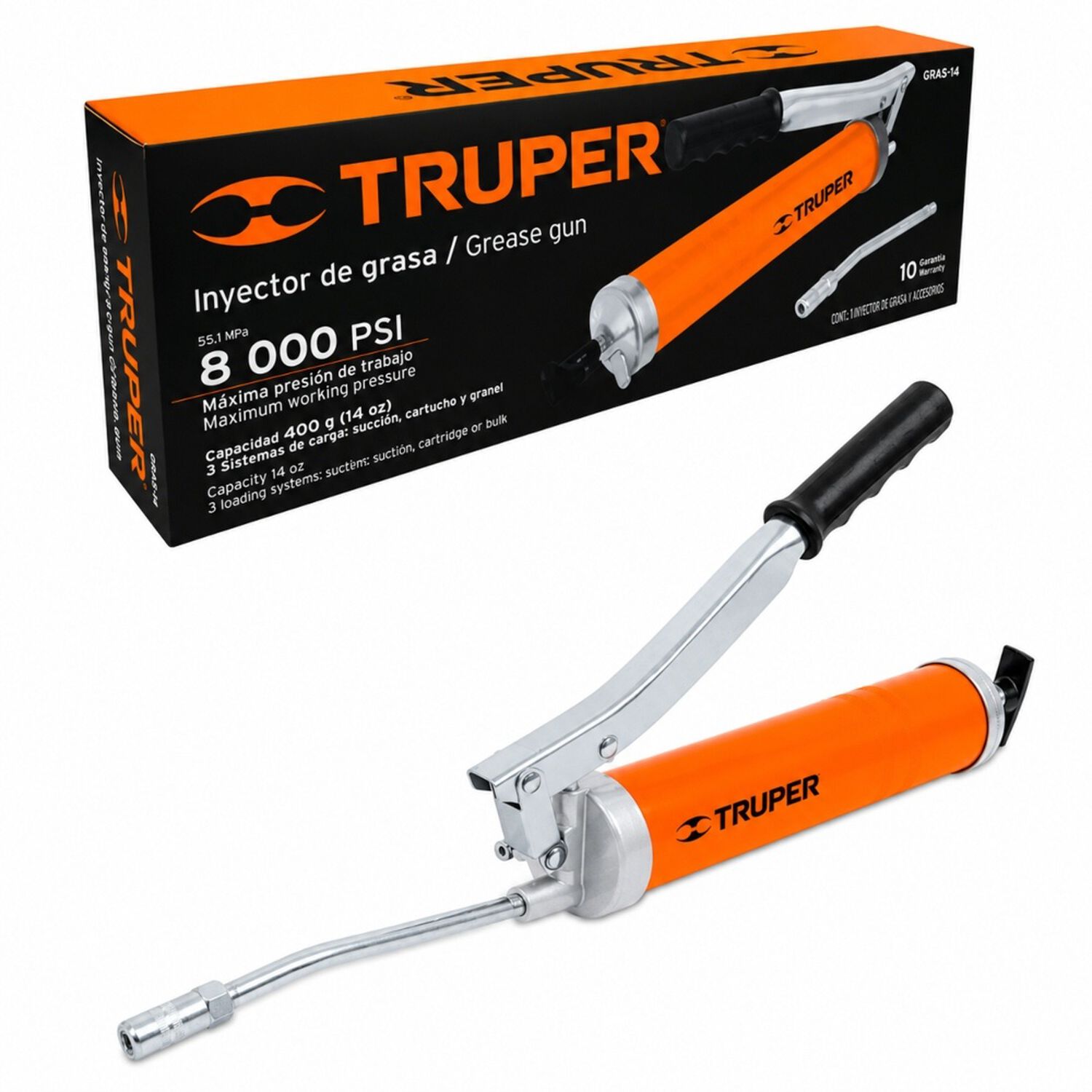 Engrasadora Manual 14oz Truper Profesional image number 3.0