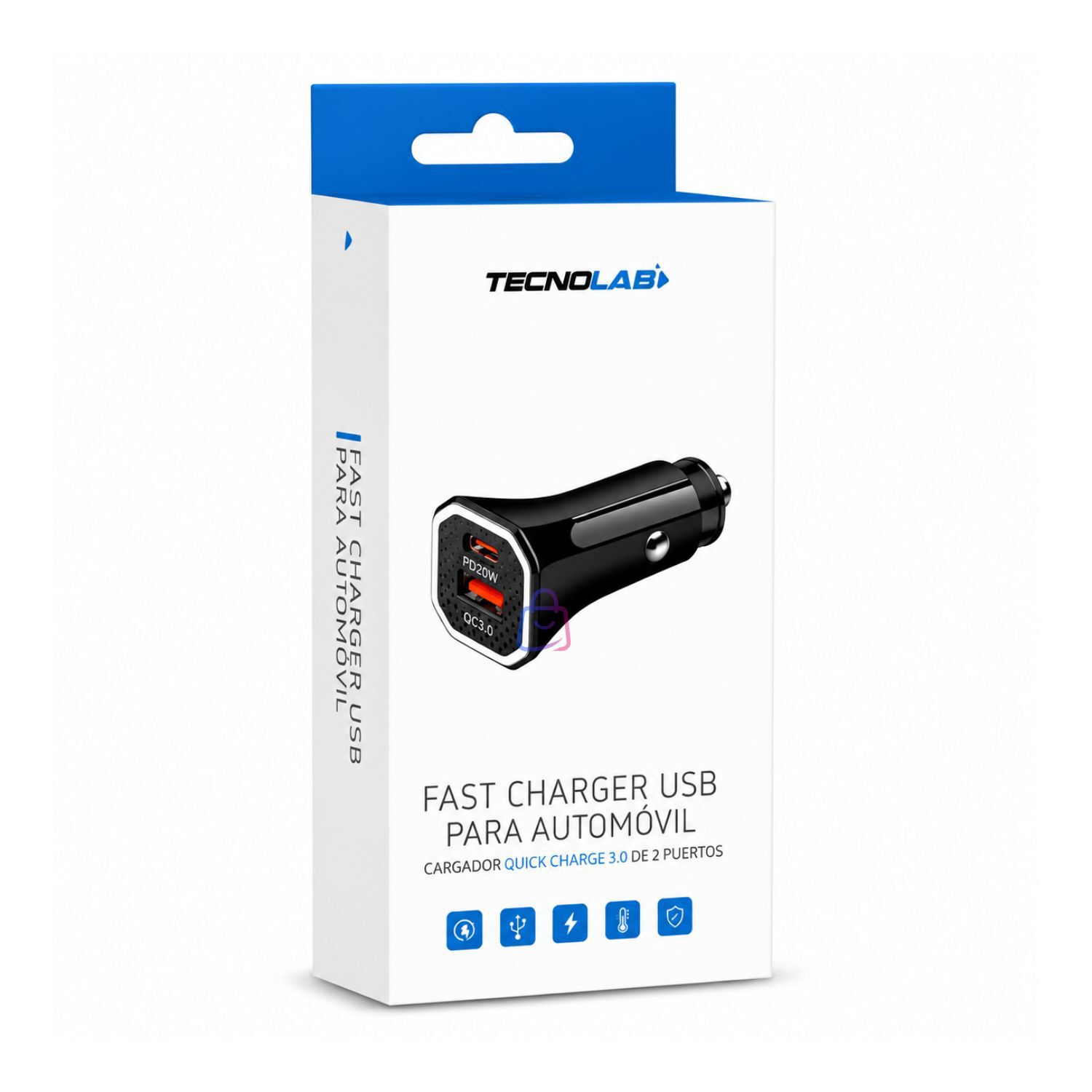 Cargador Auto Carga R&aacute;pida Pd + Qc 38w Usb - Ps image number 3.0