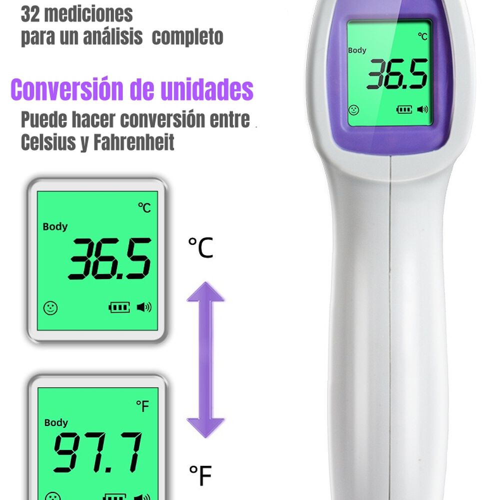 Termómetro Infrarrojo Digital Con Pilas Lubabycas image number 5.0