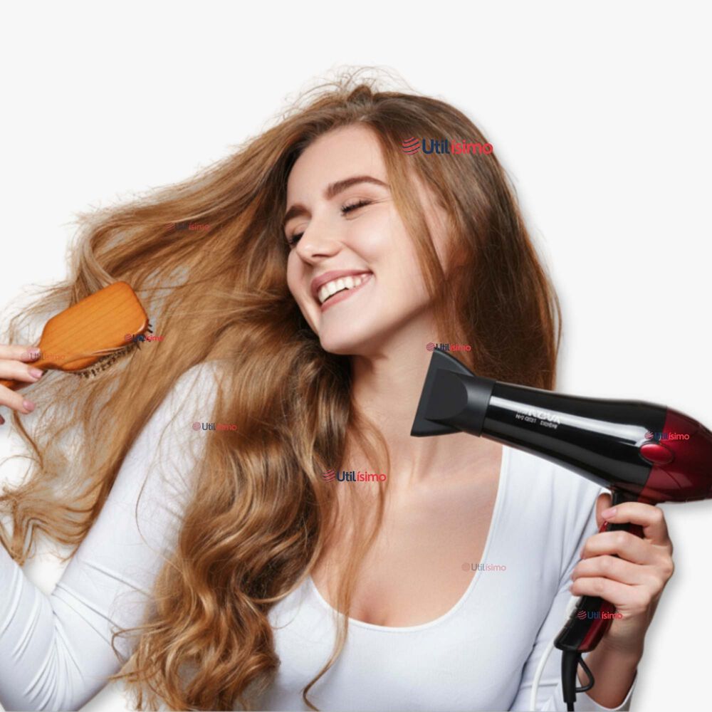 Secador De Pelo Alta Potencia Profesional 5000w Cabello Peluquer&iacute;a Rojo image number 0.0
