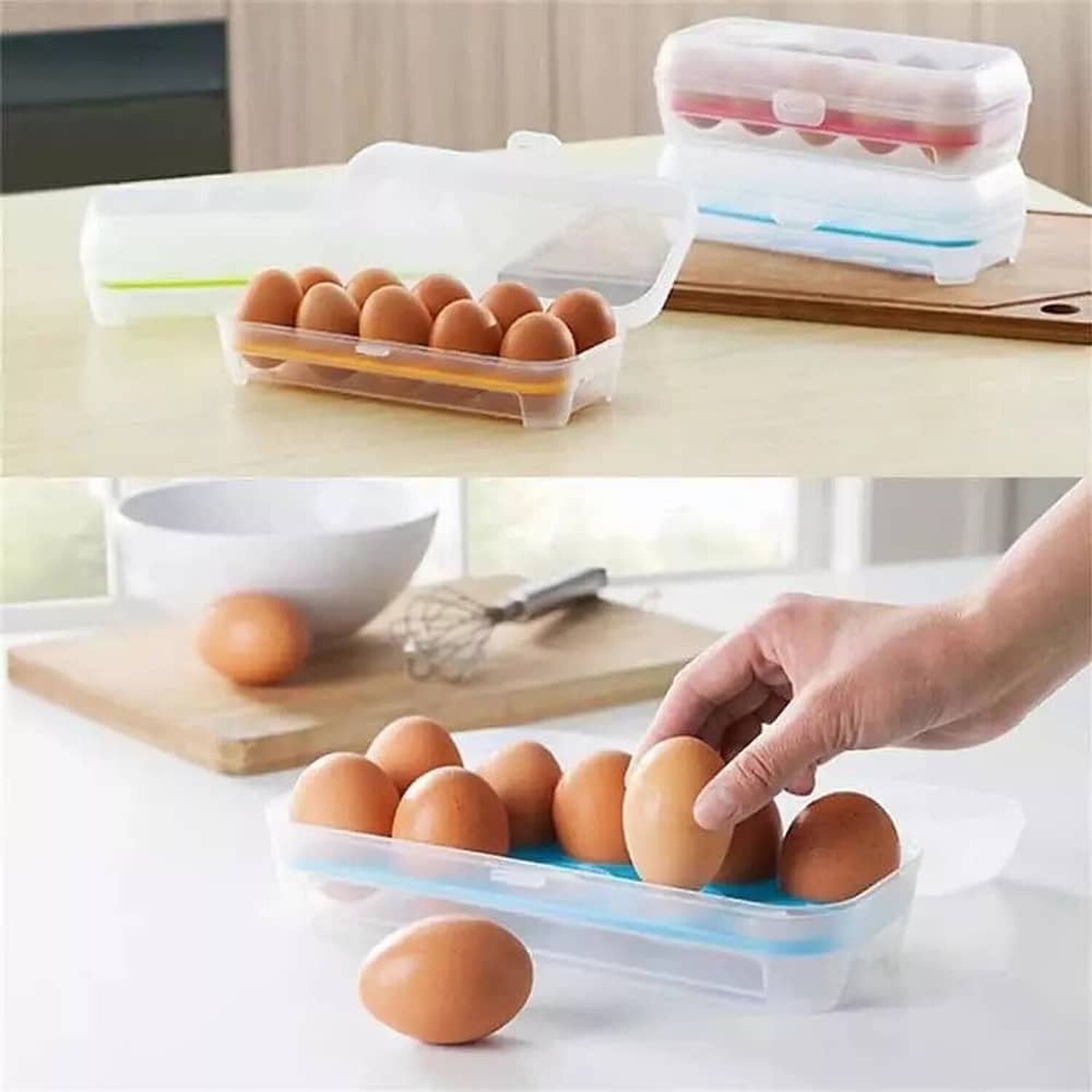 Caja De Almacenamiento De Huevos 10 Uds image number 0.0