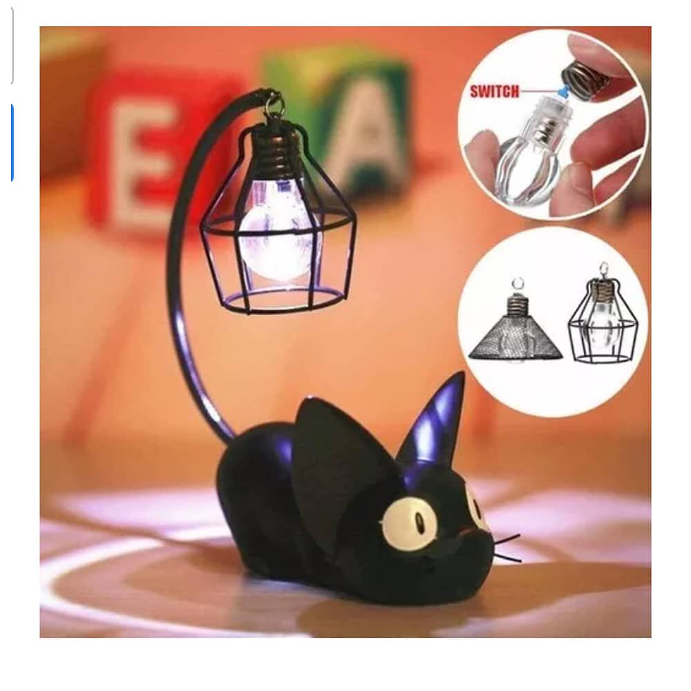 Lindo Gato Negro Luz Noche image number 2.0